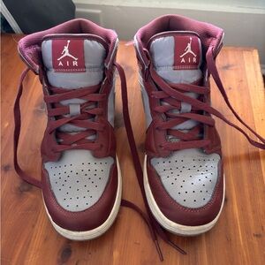 Jordan Kids Sneakers - Maroon and Gray